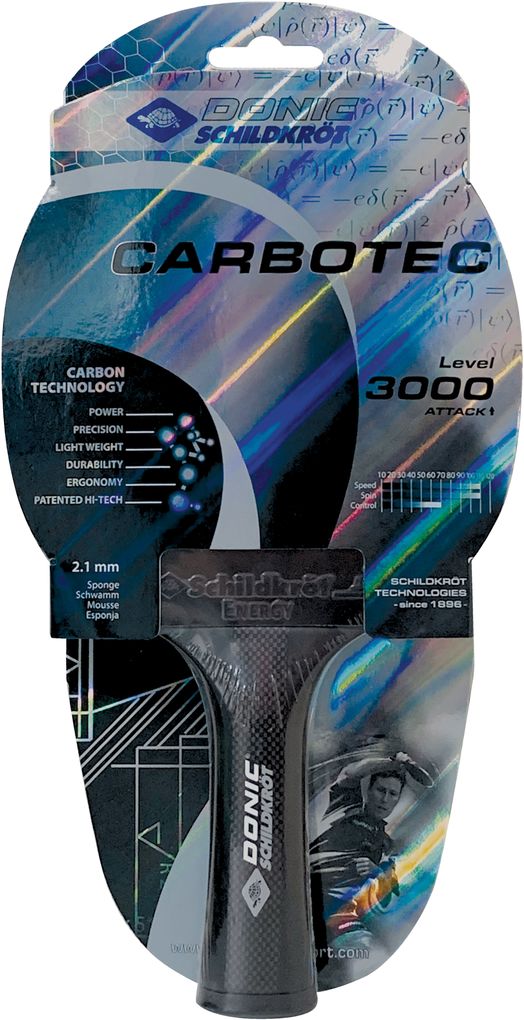 Donic-Schildkröt - Tischtennisschläger CarboTec 3000 konkav