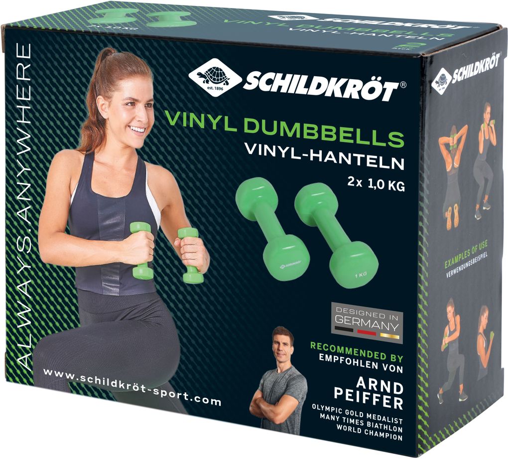 Schildkröt - Kurzhantel-Set Vinyl 1.0 kg, One Size