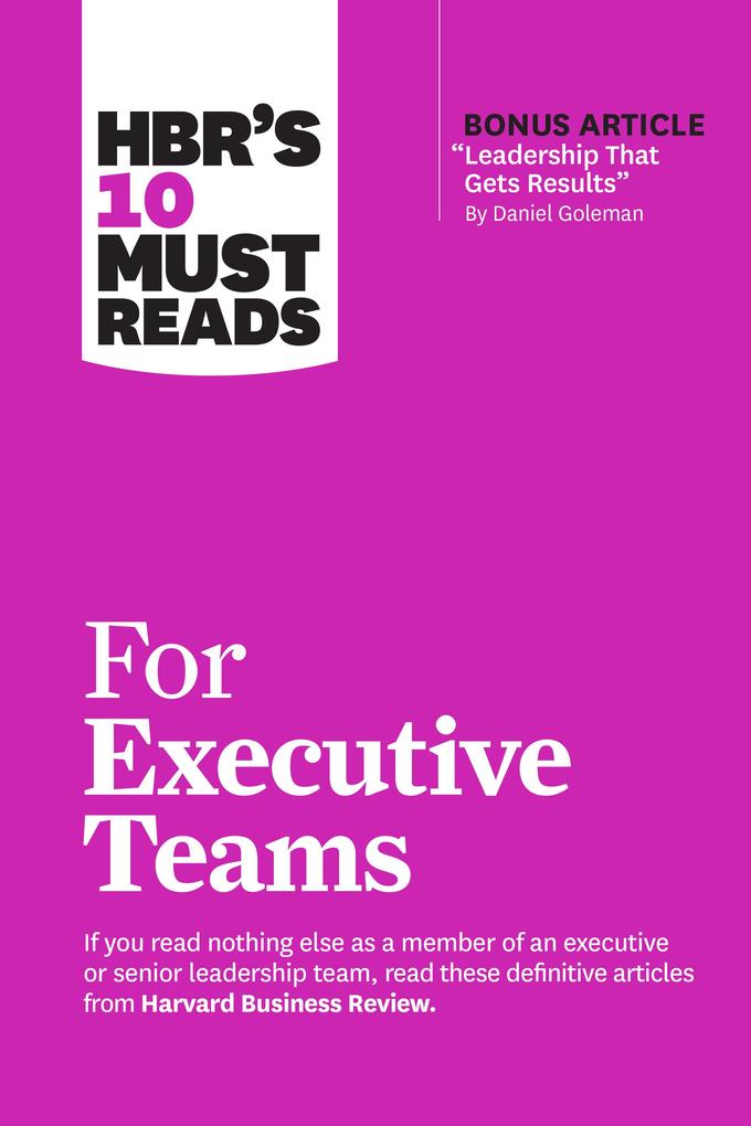 HBR‘s 10 Must Reads for Executive Teams