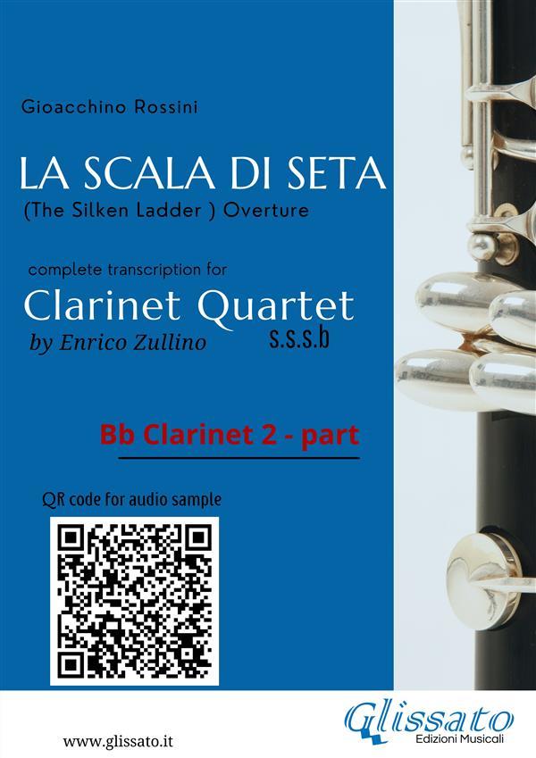 Bb Clarinet 2 part of La Scala di Seta for Clarinet Quartet