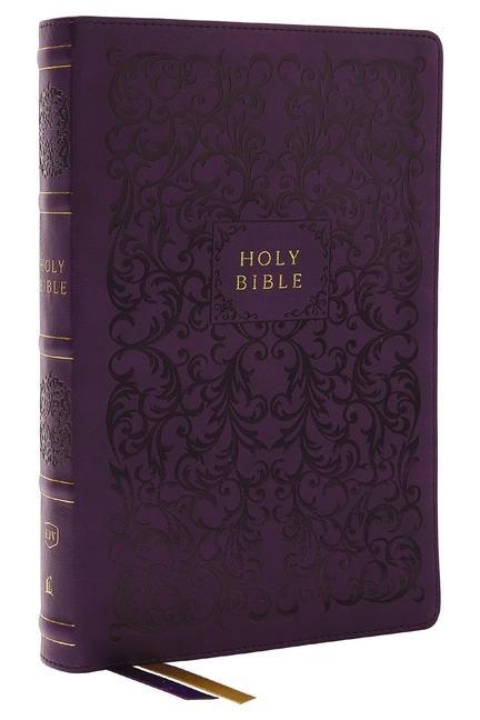 KJV Holy Bible with 73000 Center-Column Cross References Purple Leathersoft Red Letter Comfort Print (Thumb Indexed): King James Version