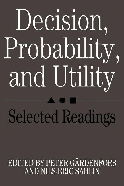 Decision Probability and Utility