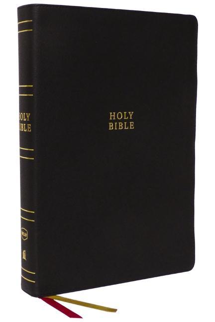 NKJV Holy Bible Super Giant Print Reference Bible Black Genuine Leather 43000 Cross References Red Letter Thumb Indexed Comfort Print: New King James Version