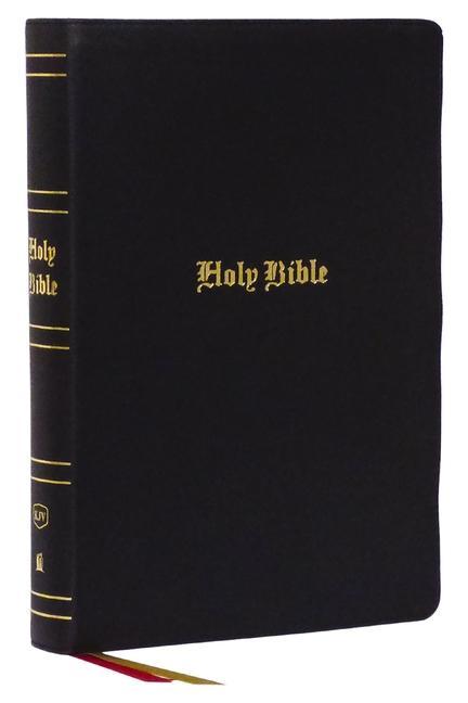 KJV Holy Bible: Super Giant Print with 43000 Cross References Black Genuine Leather Red Letter Comfort Print (Thumb Indexed): King James Version
