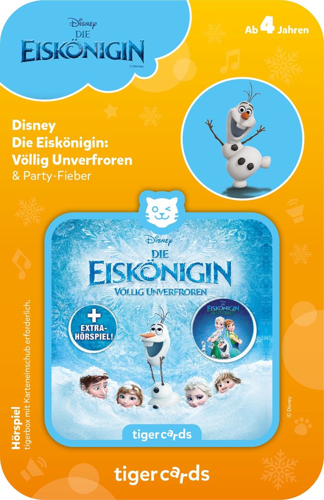 tigercard - Die Eiskönigin - Mit Extra-Hörspiel Special- Edition mit Party-Fieber