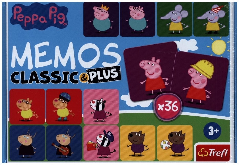 Trefl - Memos Classic & Plus - Peppa Pig