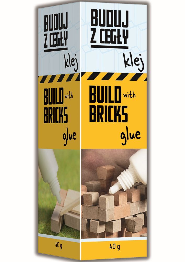 Trefl - Brick Trick Bau mit den Ziegeln - Kleber 40g