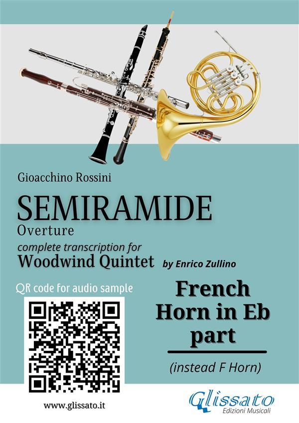French Horn in Eb part of Semiramide overture for Woodwind Quintet