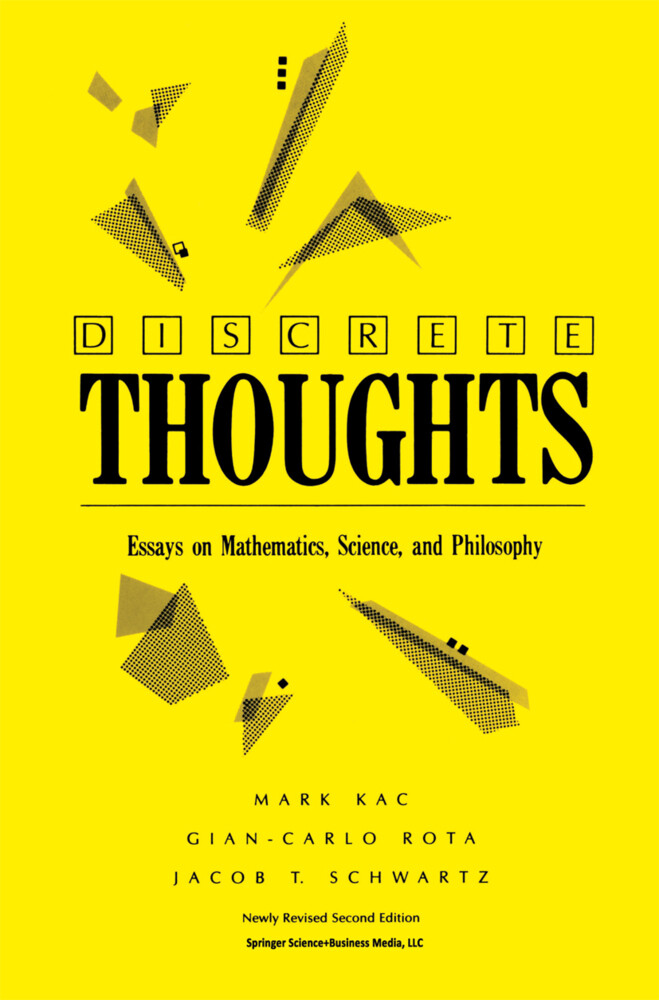 Discrete Thoughts - Mark Kac/ Gian-Carlo Rota/ Jacob T. Schwartz