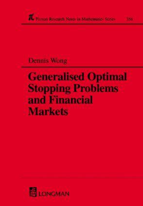 Generalized Optimal Stopping Problems and Financial Markets