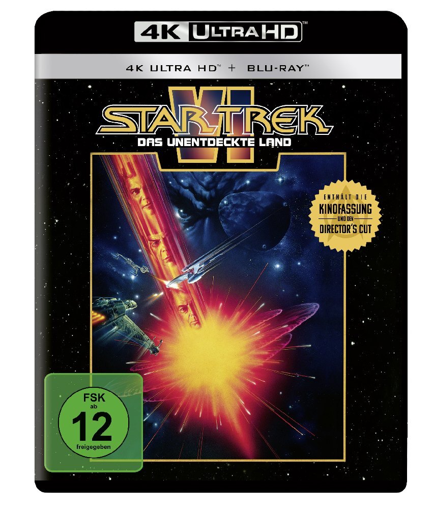 Star Trek VI: Das unentdeckte Land 4K 1 UHD-Blu-ray + 1 Blu-ray