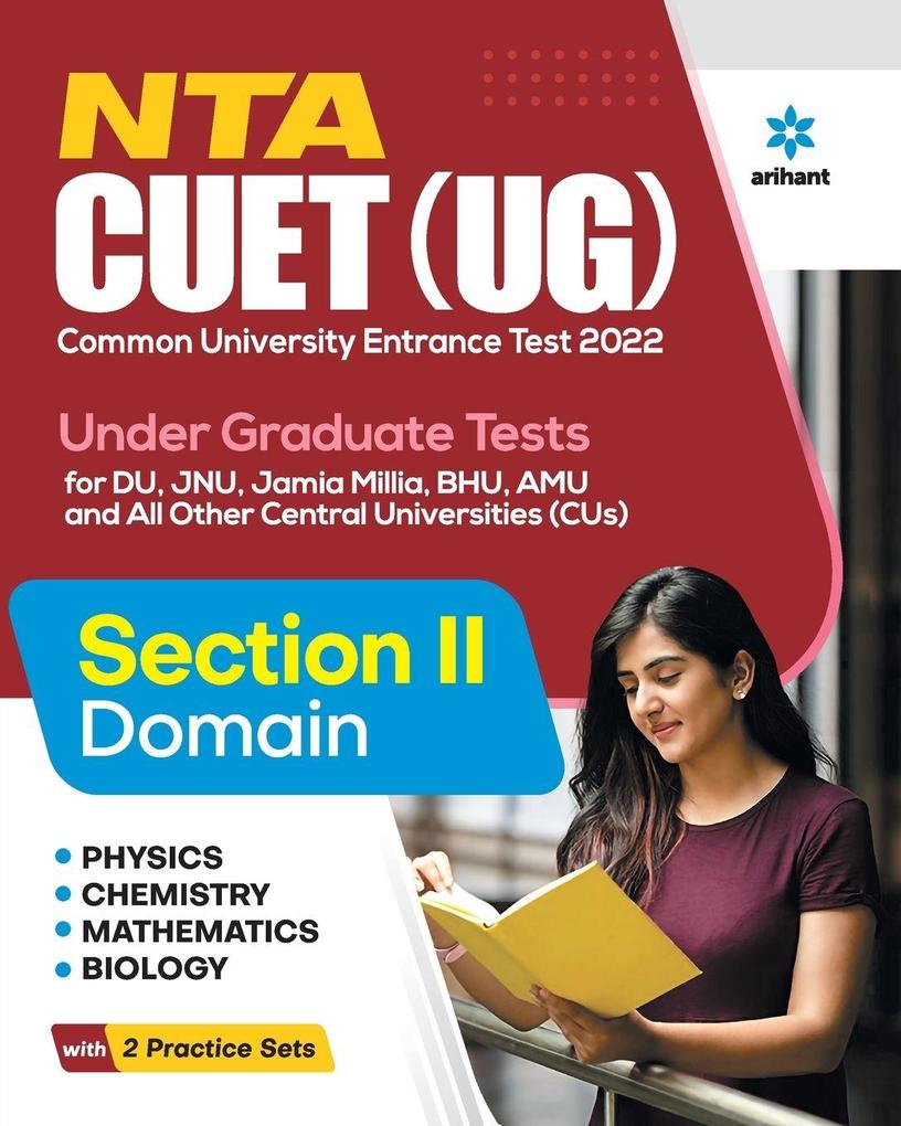 NTA CUET UG 2022 Section 2 PhysicsChemistryMathematics and Biology