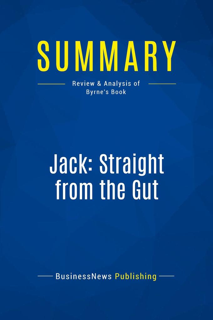 Summary: Jack: Straight from the Gut