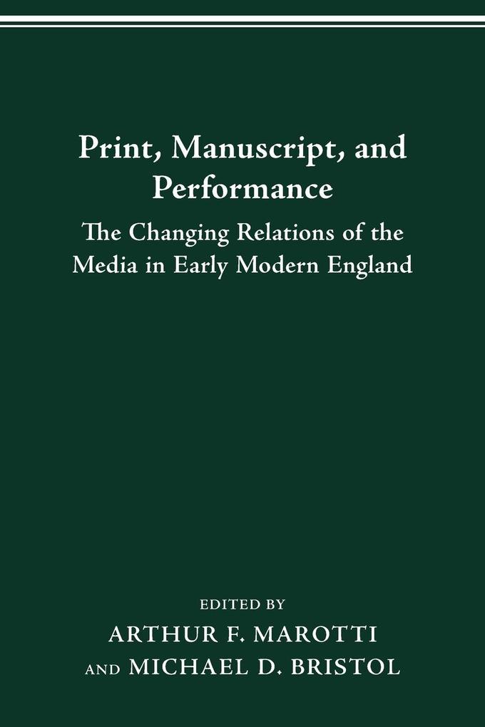 Print Manuscript and Performance