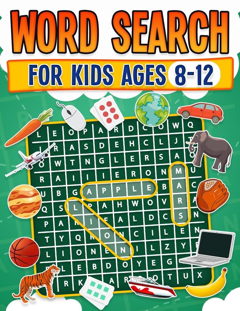 Word Search for Kids Ages 8-12 | 100 Fun Word Search Puzzles | Kids Activity Book | Large Print | Paperback
