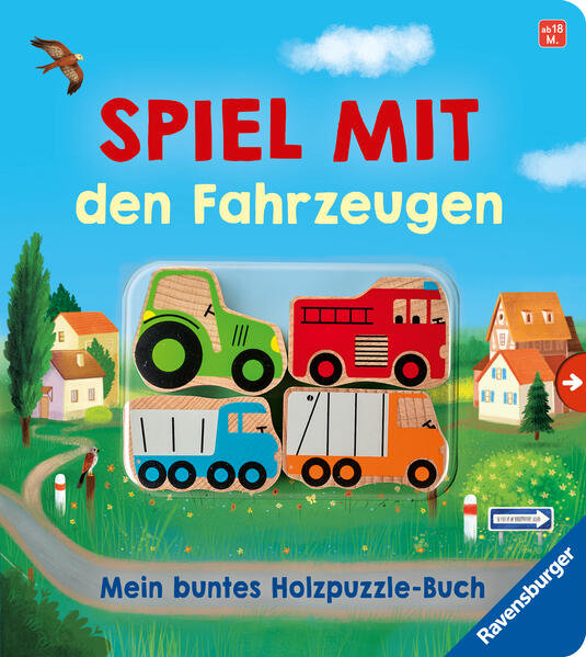 Image of Spiel mit den Fahrzeugen: Mein buntes Holzpuzzle-Buch