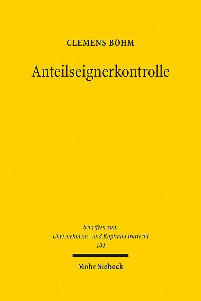 Anteilseignerkontrolle