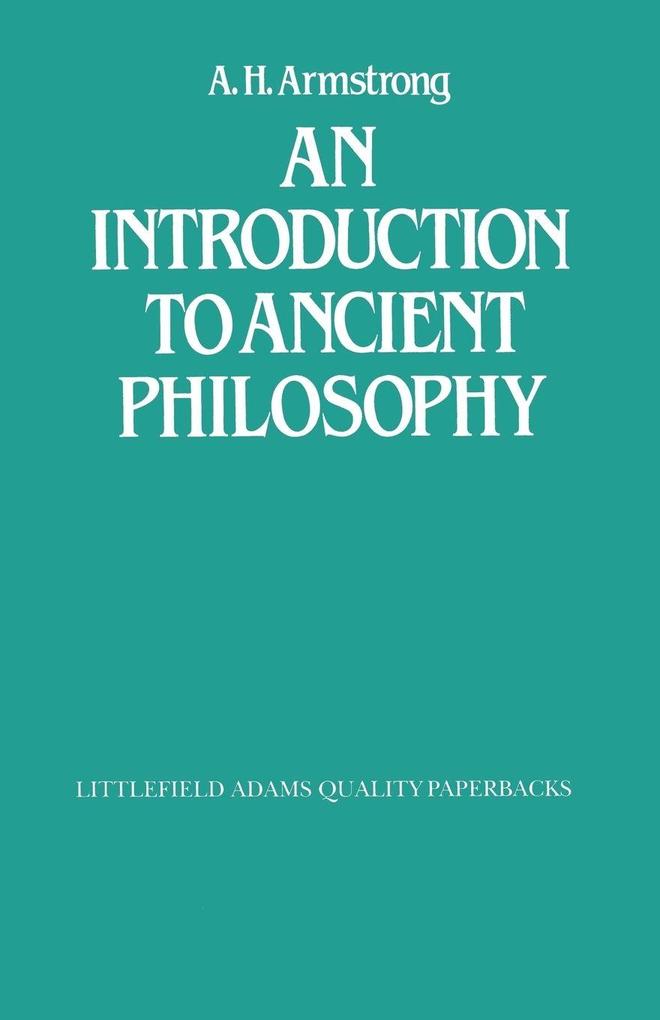Introduction to Ancient Philosophy