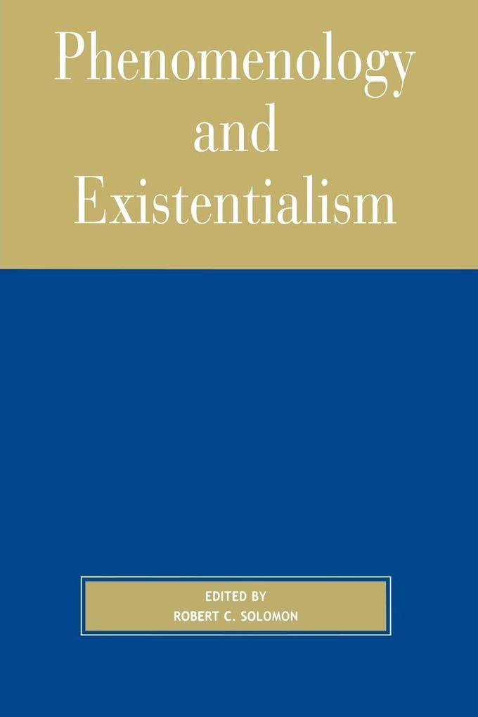 Phenomenology and Existentialism