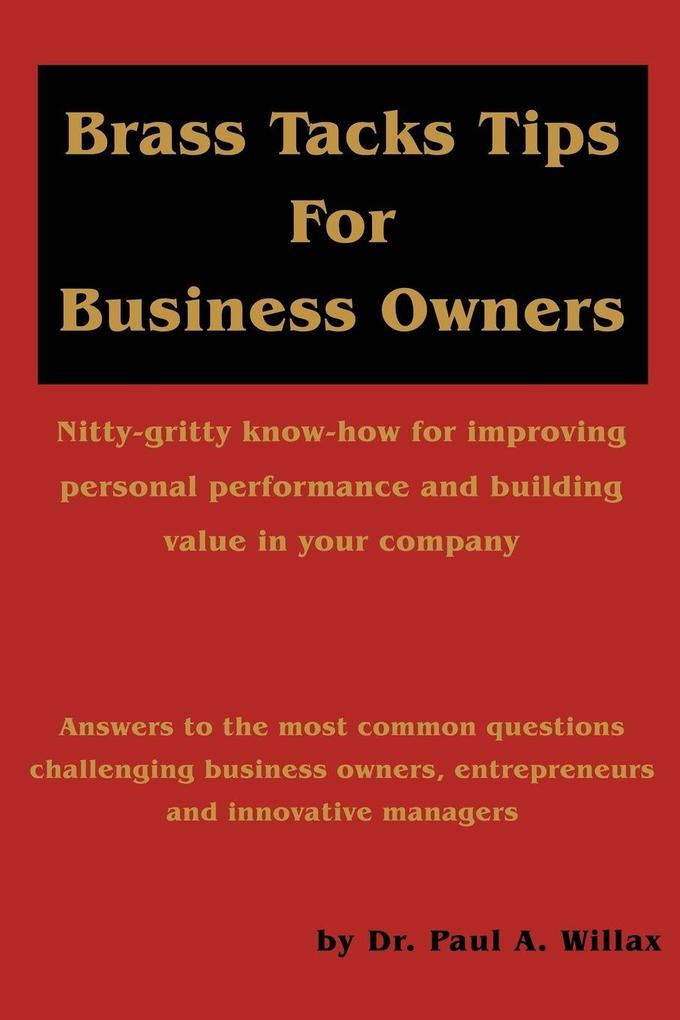 Brass Tacks Tips for Business Owners