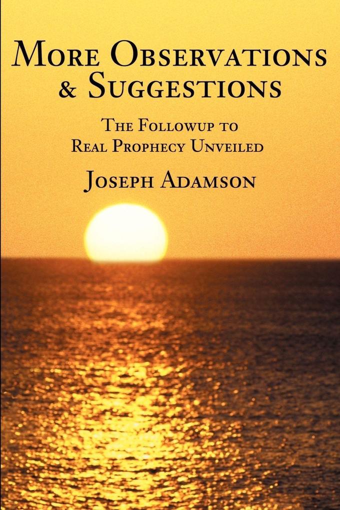 More Observations & Suggestions
