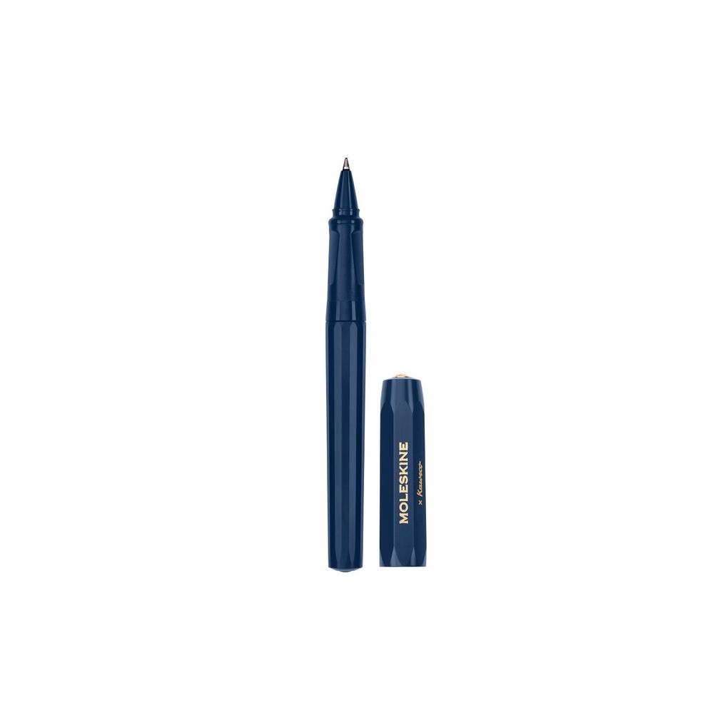 Moleksine Kaweco Roller Pen Blue Medium Point (0.7 MM) Black Ink