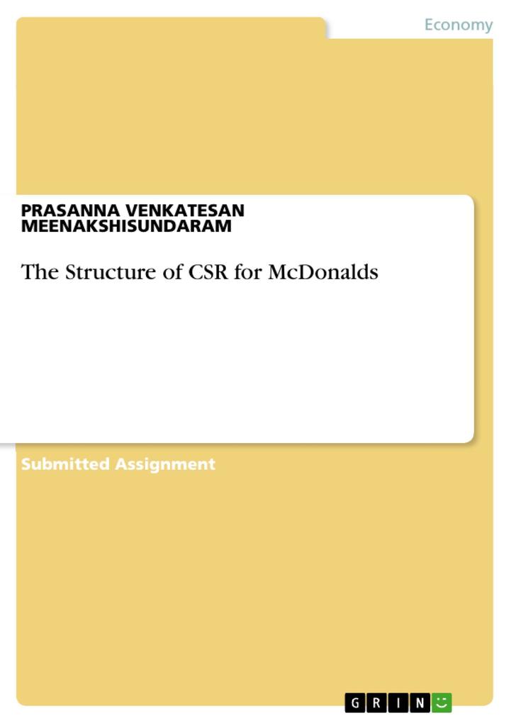 The Structure of CSR for McDonalds
