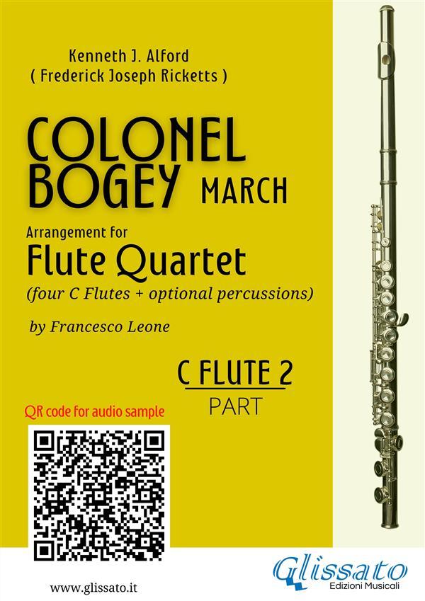 C Flute 2 part of Colonel Bogey for Flute Quartet