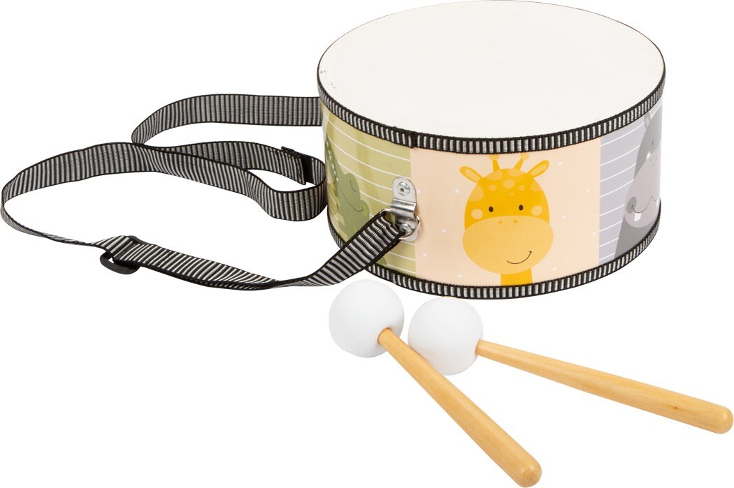 Image of Small Foot - Wooden Drum Wild Animals with Sticks.
