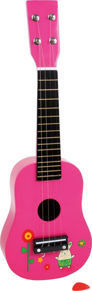 Image of Small foot 2415 - Ukulele pink Kinder-Musikinstrument Holz 53x17cm