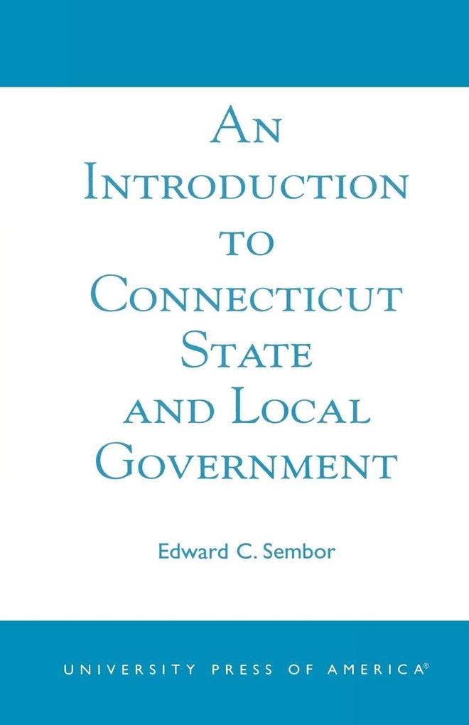 Introduction to Connecticut State and Local Government