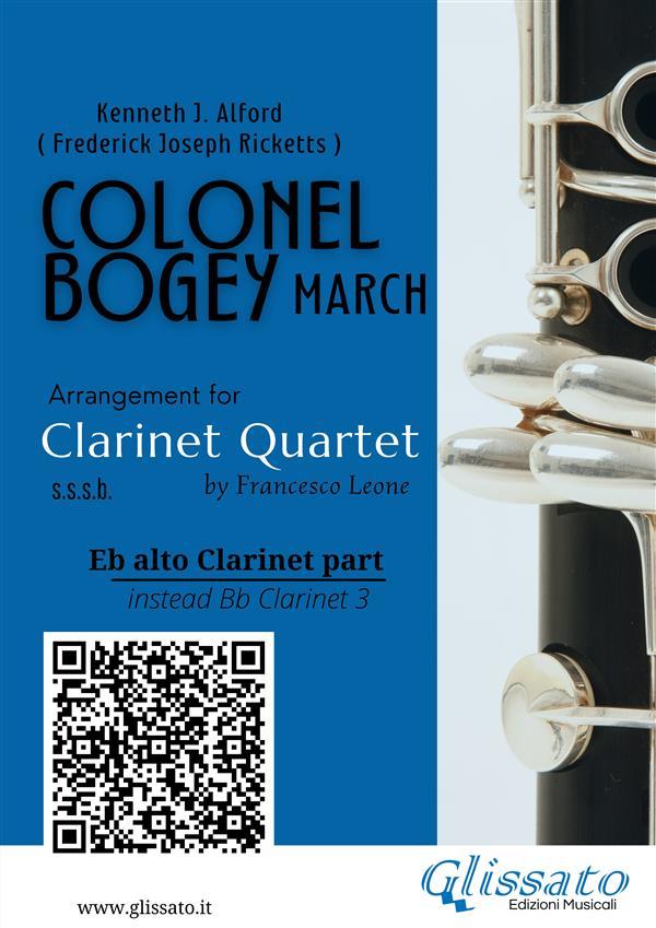 Eb Alto Clarinet part of Colonel Bogey for Clarinet Quartet