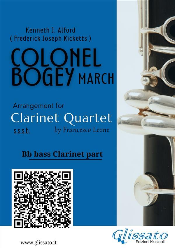 Bb Bass Clarinet part of Colonel Bogey for Clarinet Quartet