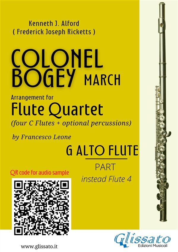 Alto Flute (instead Flute 4) part of Colonel Bogey for Flute Quartet