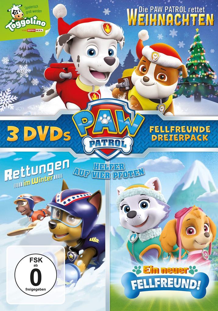 Image of Paw Patrol: Die Paw Patrol rettet Weihnachten Paw Patrol: Rettungen im Winter & Paw Patrol: Ein neuer Fellfreund!