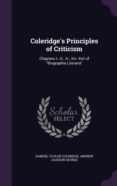 Coleridge‘s Principles of Criticism