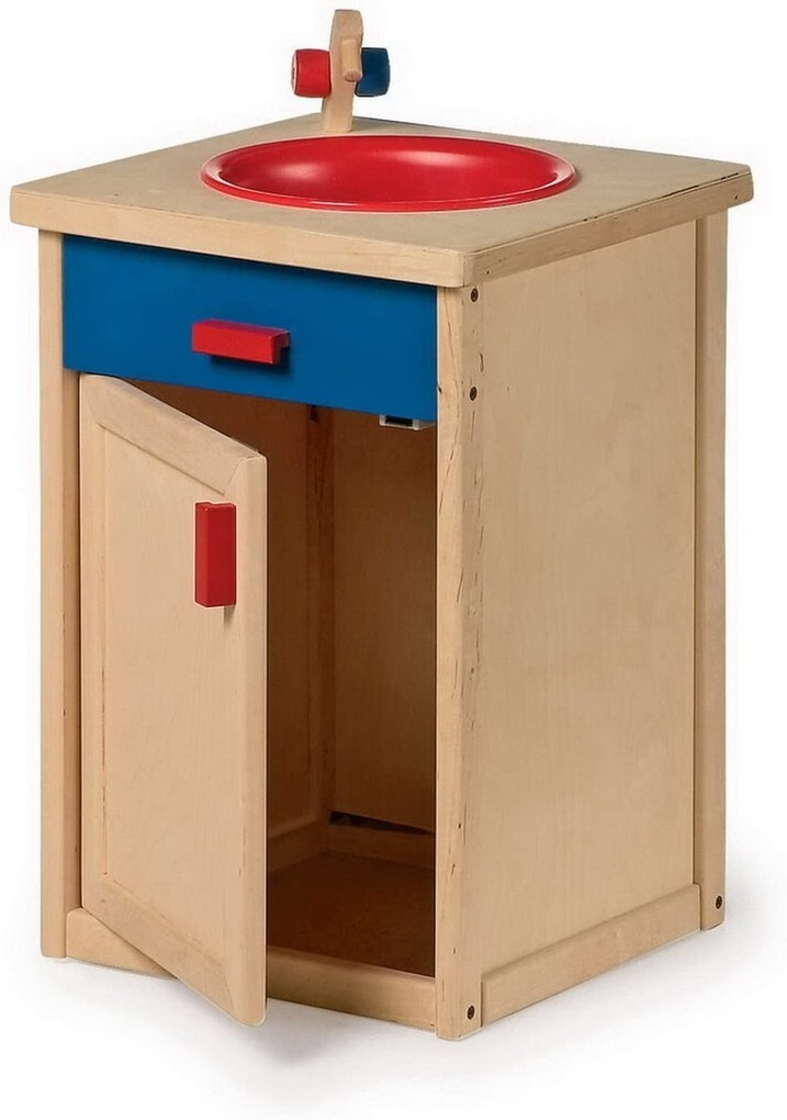 Image of Small foot 5041 - Küchenspüle für Kinderküche Holz/Kunststoff Spielhöhe: 51cm