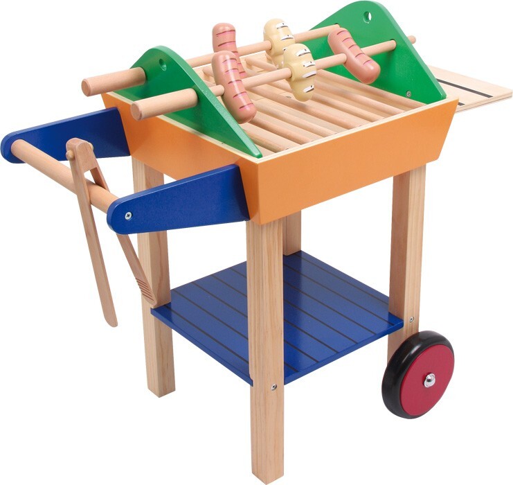Image of Small foot 1172 - Party-Grill Kinder-Grill Holz Spielhöhe: 51cm