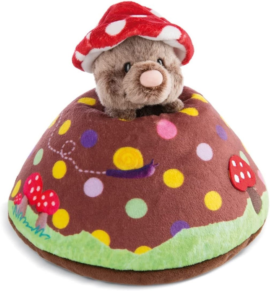 Image of NICI - Green - Forest Friends - Spielkissen Maulwurf & Erdhügel ø:23 x H:19cm
