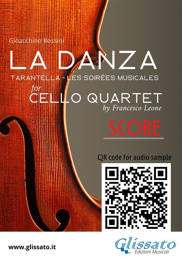 Cello Quartet Score La Danza tarantella by Rossini