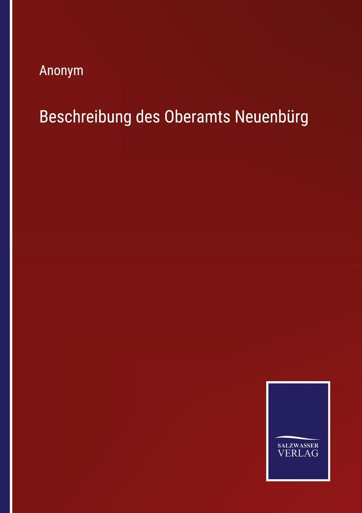 Beschreibung des Oberamts Neuenbürg
