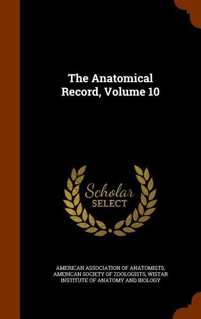 The Anatomical Record Volume 10