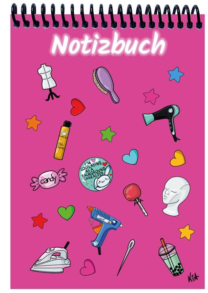 A 5 Notizblock Manga Items pink liniert