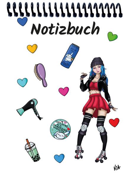 A 4 Notizblock Manga Enora weiß blanko