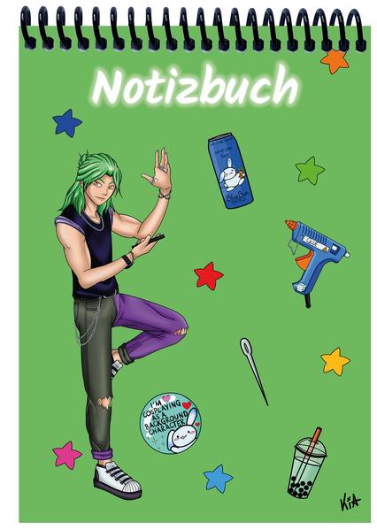 A 5 Notizblock Manga Quinn grün liniert