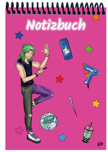 A 5 Notizblock Manga Quinn pink liniert
