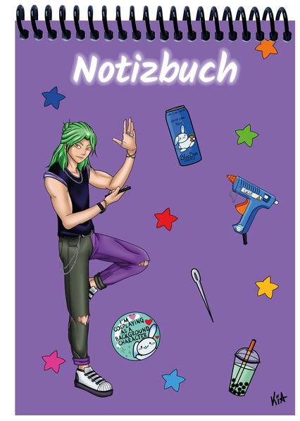 A 5 Notizblock Manga Quinn lila kariert
