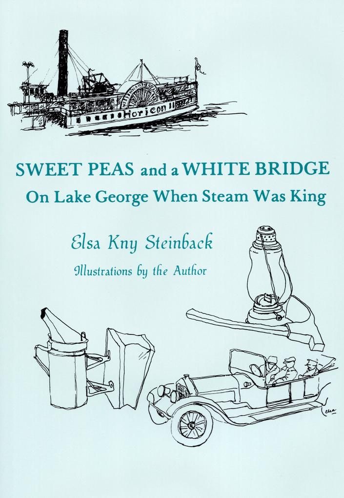 Sweet Peas And A White Bridge