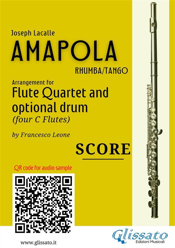 Flute Quartet Score of Amapola
