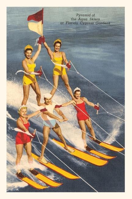 Vintage Journal Pyramid of Water Skiers Cypress Gardens Florida